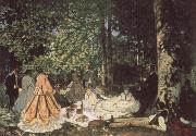 Claude Monet Le Dejeuner sur I-Herbe painting